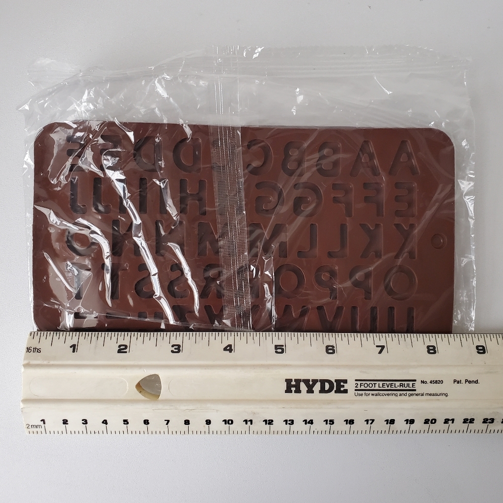 Alphabet, Happy Birthday, Numbers & Symbols Silicone Chocolate Candy Molds NWT - Picture 5 of 6